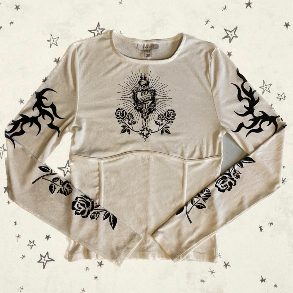 Topshop tattoo print top 🗡️
